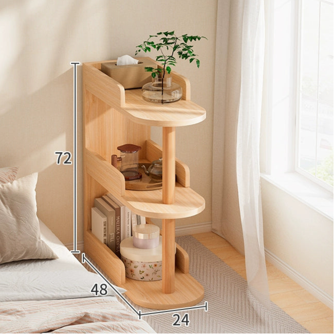 3-Tier Wood Side Table