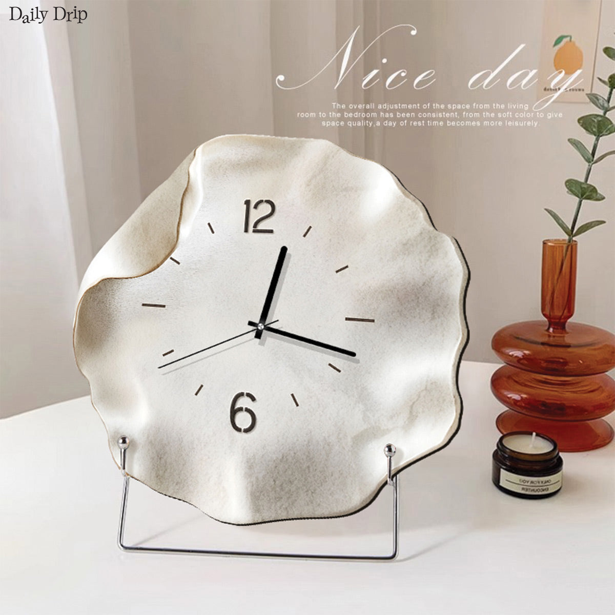 Wavy Stand clock