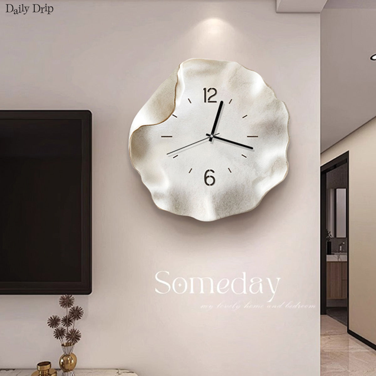 Wavy Stand clock