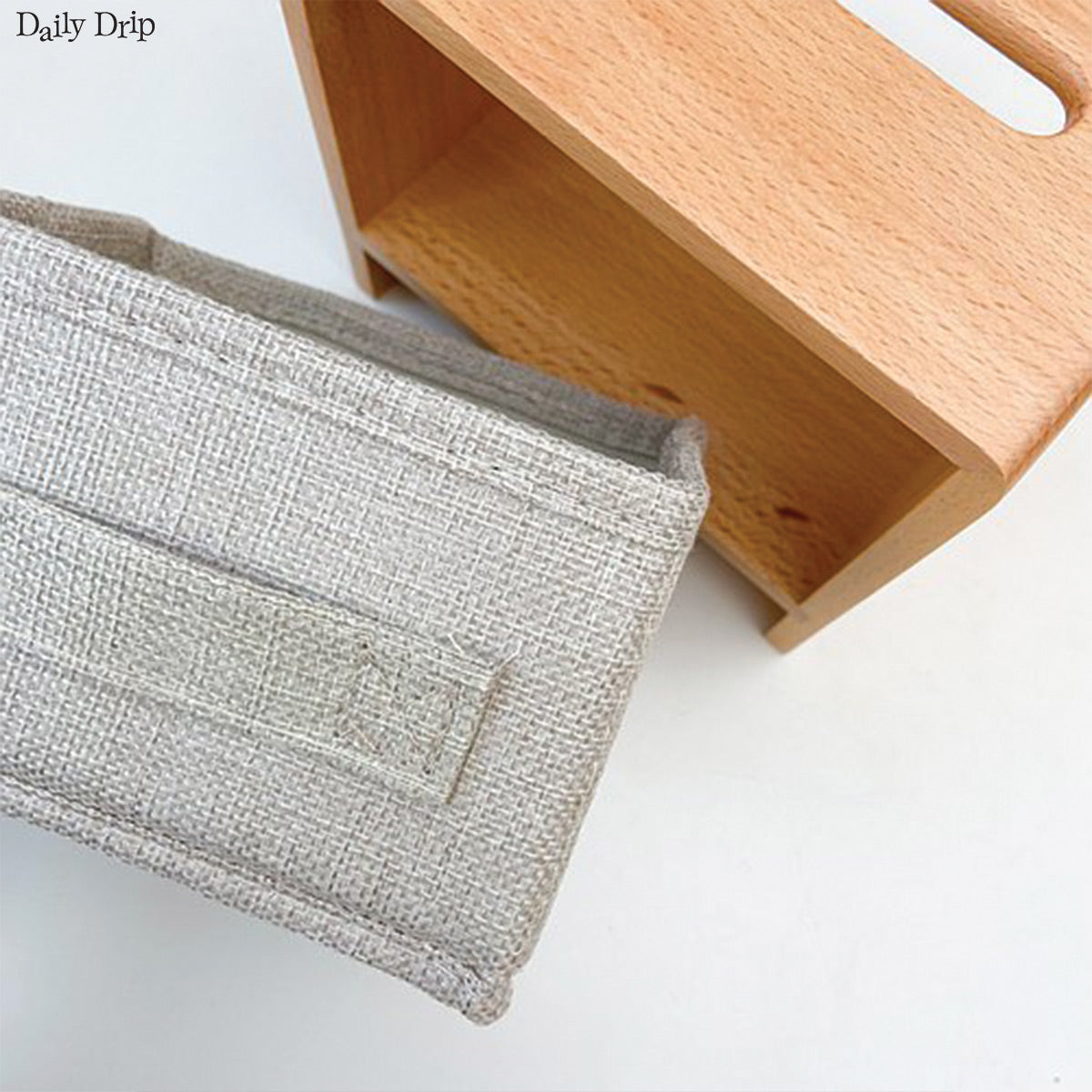 Desktop Bamboo Wood Cloth Tissue Box